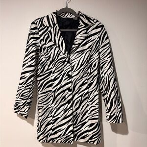 Women's Zebra Print Blazer